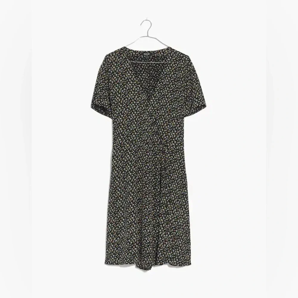 Madewell Black Floral Mini Dress - Picture 4 of 5